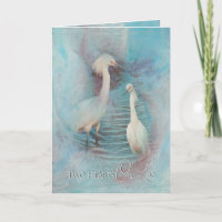 Renewing Wedding Vows - Two Hearts/One Love-Egrets