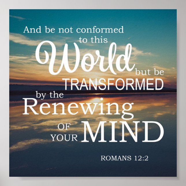 Renewing your mind spiritually poster (Front)