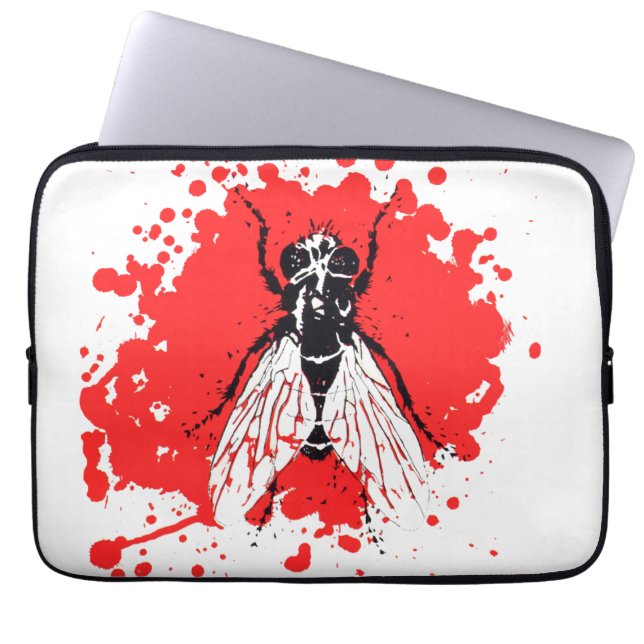 Renfield fly design laptop sleeve (Front)