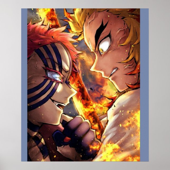 Rengoku Flame Pillar Demon Slayer  Kimetsu no Yaib Poster (Front)