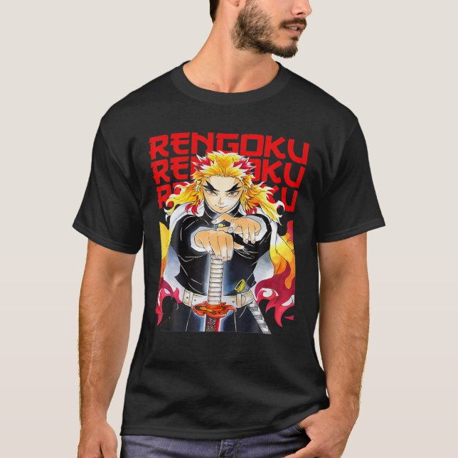 Rengoku Funny Artwork For Men Women T-Shirt (Front)