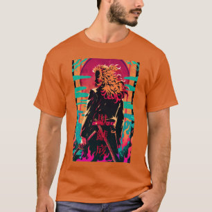Rengoku Vaporwave Neon Movie Poster funny T-Shirt