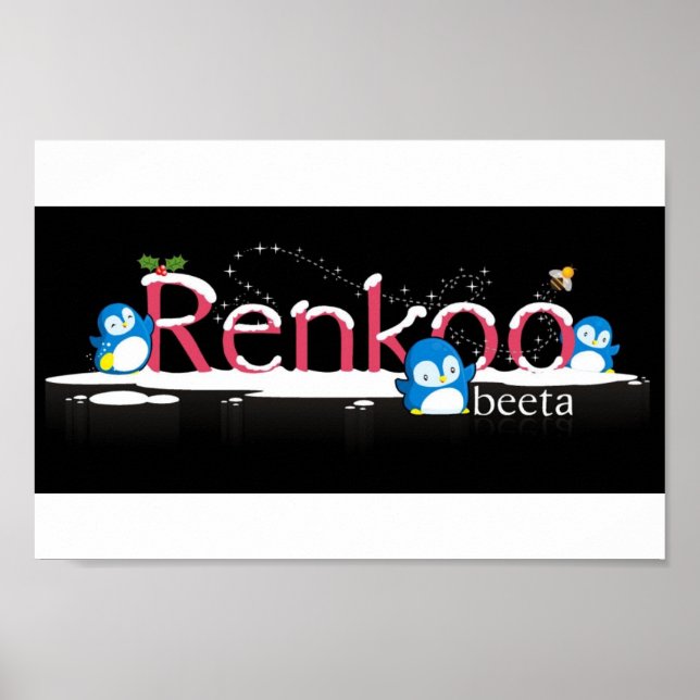 Renkoo Penguin Logo Poster (Front)