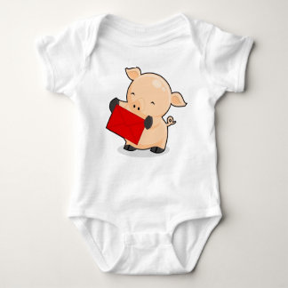 Renkoo Pig with Red Envelope Baby Bodysuit