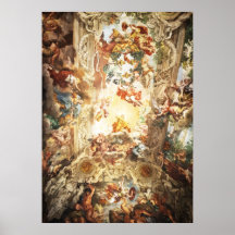 Rennaisance mural on the ceiling