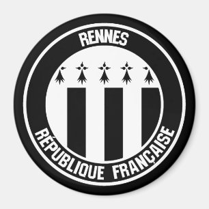 Rennes Round Emblem Magnet