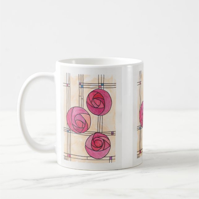 Rennie MacKintosh Roses Mug (Left)