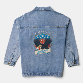 Reno City National Nevada Day  Denim Jacket