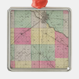 Reno Coand Plevna, Kent, Elmer, Kansas Metal Tree Decoration