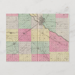 Reno Coand Plevna, Kent, Elmer, Kansas Postcard