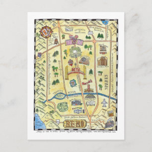 Reno Map Postcard