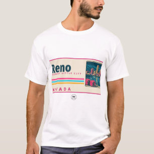 Reno Nevada Biggest Little City Patch T-Shirt