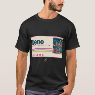 Reno Nevada Biggest Little City Patch T-Shirt
