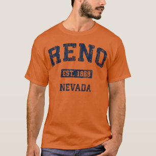 Reno Nevada Nv Vintage Athletic Sports Design vint T-Shirt