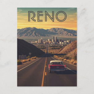 Reno Nevada Travel Postcard