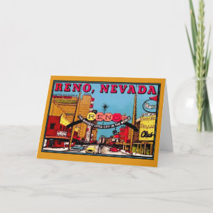 Reno Nevada Vintage Art Card