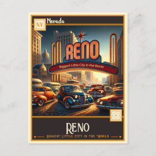 Reno, Nevada Vintage Postcard