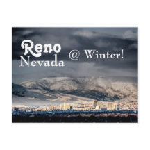 Reno Nevada @ Winter Postcard