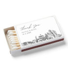 Reno Wedding Favour Custom Thank You Matchboxes