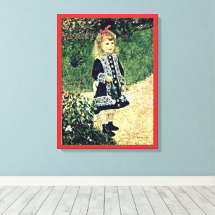 Renoir - A Girl with a Watering Can Canvas Print