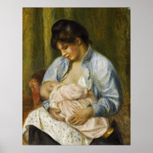 Renoir - A Woman Nursing A Child Poster