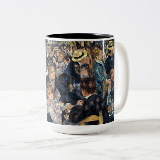 Renoir - Bal du Moulin de la Galette Two-Tone Coffee Mug (Front Right)