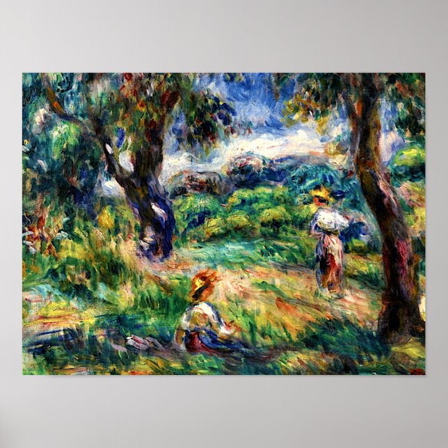 Renoir - Blue Landscape Poster (Front)