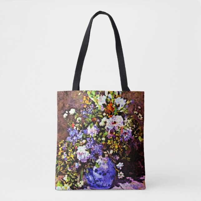 Renoir - Blue Vase Tote Bag (Front)