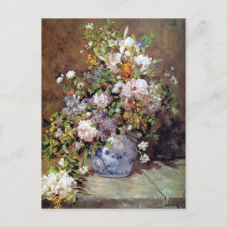 Renoir Bouquet of Spring Flowers Postcard