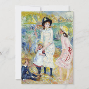 Renoir - Children on the Seashore, Guernsey Thank You Card