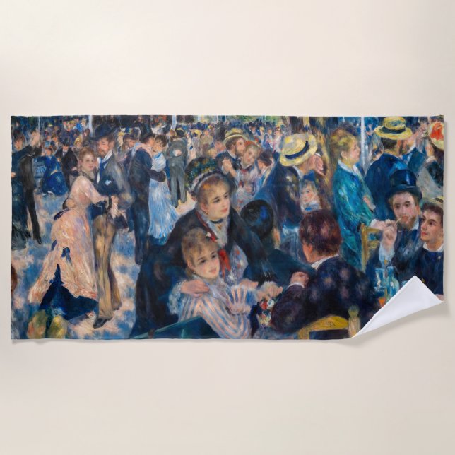 Renoir - Dance at Le Moulin de la Galette Beach Towel (Front)