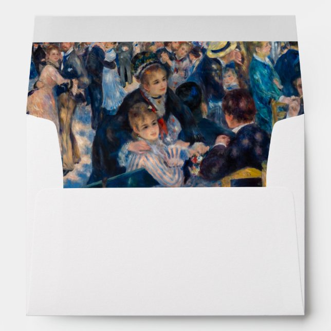 Renoir - Dance at Le Moulin de la Galette Envelope (Back (Bottom))