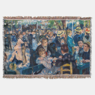 Renoir - Dance at Le Moulin de la Galette Throw Blanket