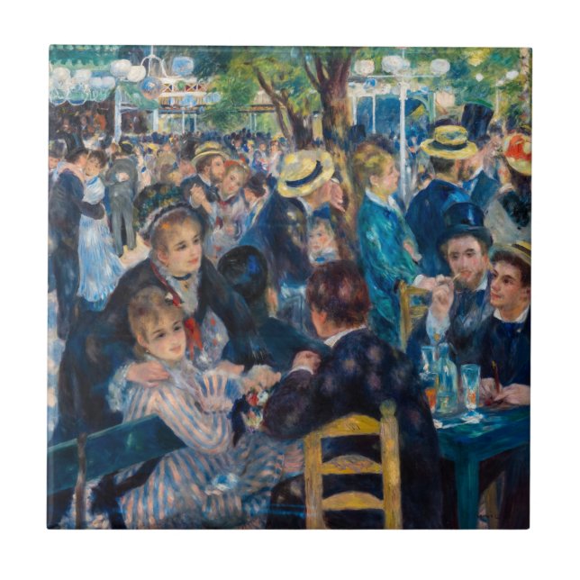 Renoir - Dance at Le Moulin de la Galette Tile (Front)