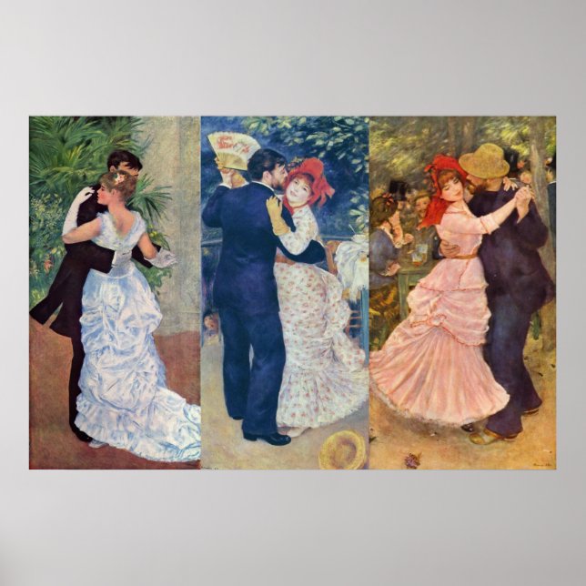 Renoir - Dance in the City, Country, and Bougival Poster (Front)