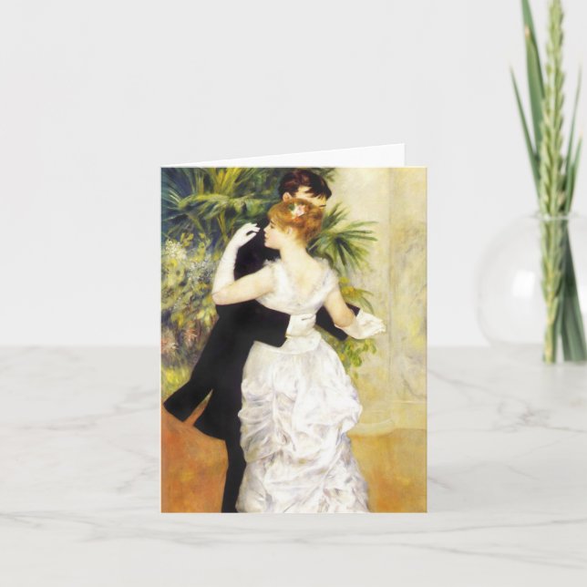 Renoir Dance in the City Note Card (Front)