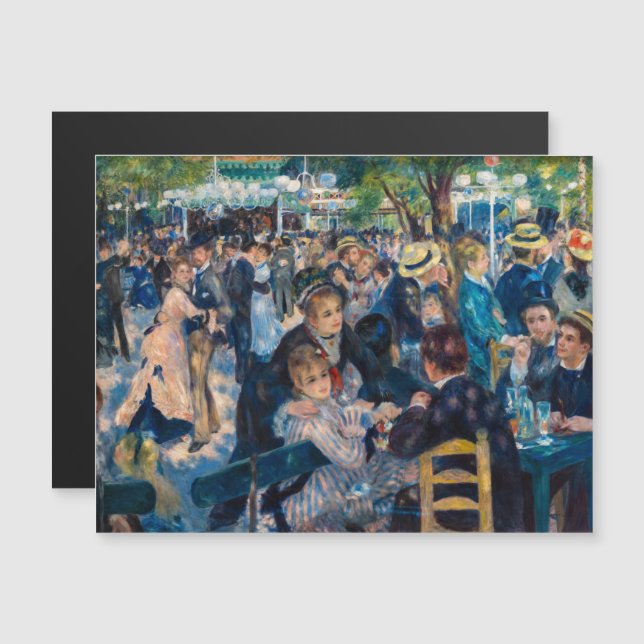 Renoir - Dance Moulin de la Galette Magnetic Card (Front/Back)