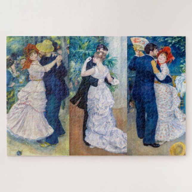 Renoir - Dance series: Bougival, City & Country Jigsaw Puzzle (Horizontal)