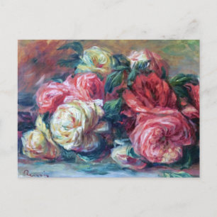 Renoir Discarded Roses Postcard