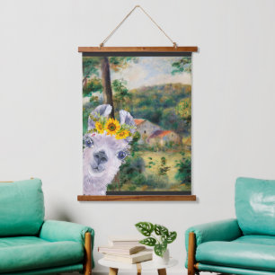 Renoir Environs of Briey and the Fancy Llama  Hanging Tapestry