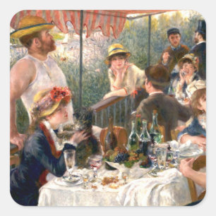 Renoir French Luncheon Boating Party Square Sticker