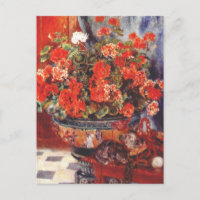 Renoir, Geraniums and Cats