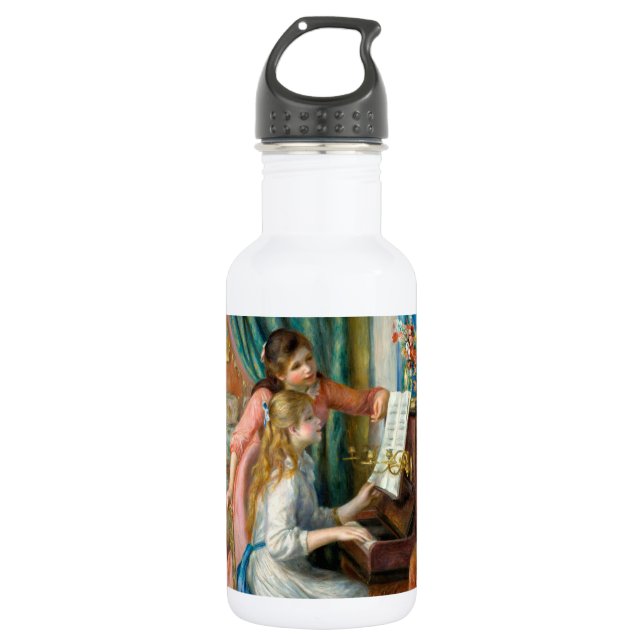 Renoir Girls at the Piano Impressionism Painting 532 Ml Water Bottle (Front)