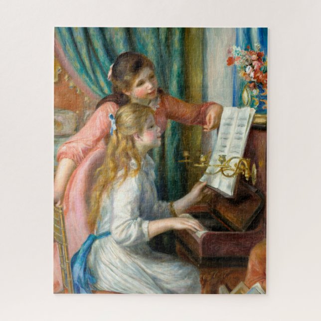 Renoir Girls at the Piano impressionist art Jigsaw Puzzle (Vertical)