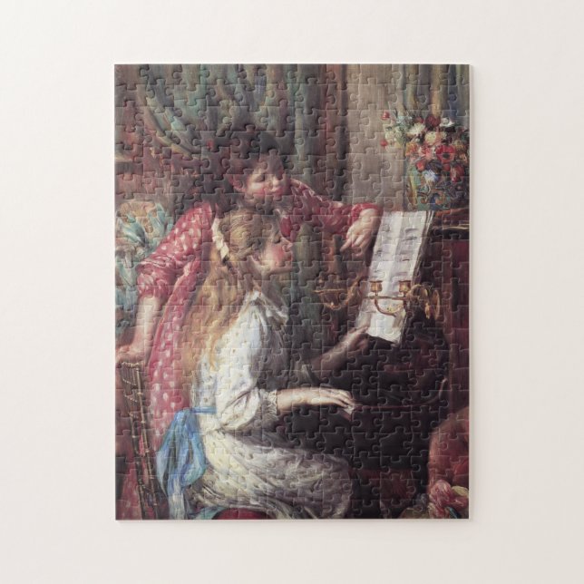 Renoir: Girls at the Piano Jigsaw Puzzle (Vertical)