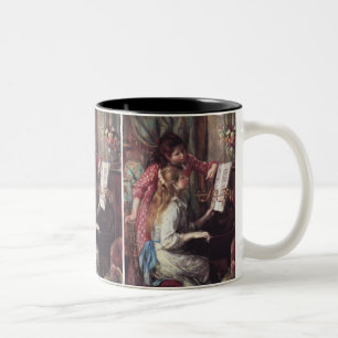 Renoir: Girls at the Piano Two-Tone Coffee Mug