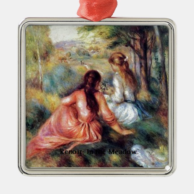 Renoir: In the Meadow Metal Tree Decoration (Front)