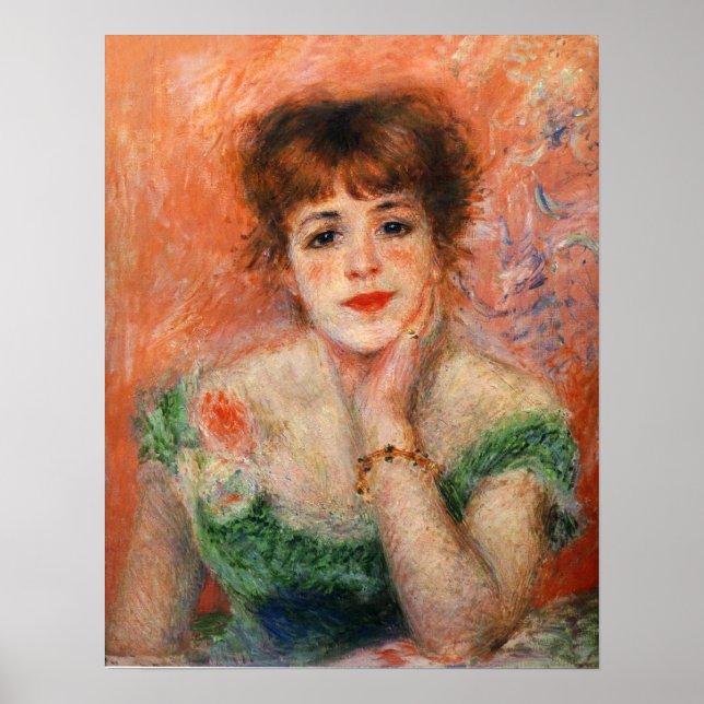 Renoir Jean Samary in a Low Necked Dress Poster (Front)