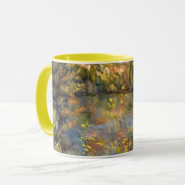 Renoir - Lakeside, landscape painting Mug (Front Left)