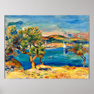 Renoir - L'Estaque, fine art landscape painting Poster